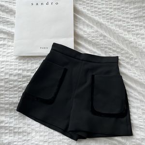 Sandro Paris high-waisted tailored shorts